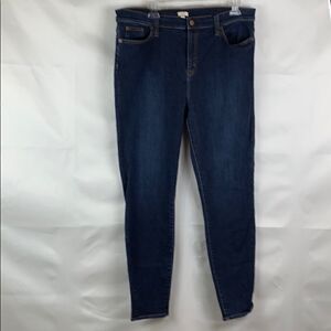 J.Crew Factory Stretch dark wash high rise jeans